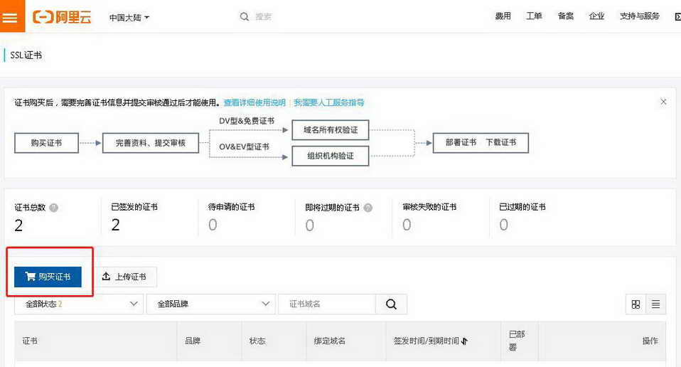 做好的網(wǎng)站把http改成https申請SSL域名證書